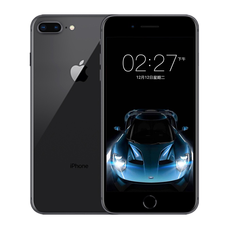 Apple/苹果 iphone8 plus 美版有锁全新正品移动联通4G 卡贴完美解锁智能手机 苹果8plus 256GB 深空灰