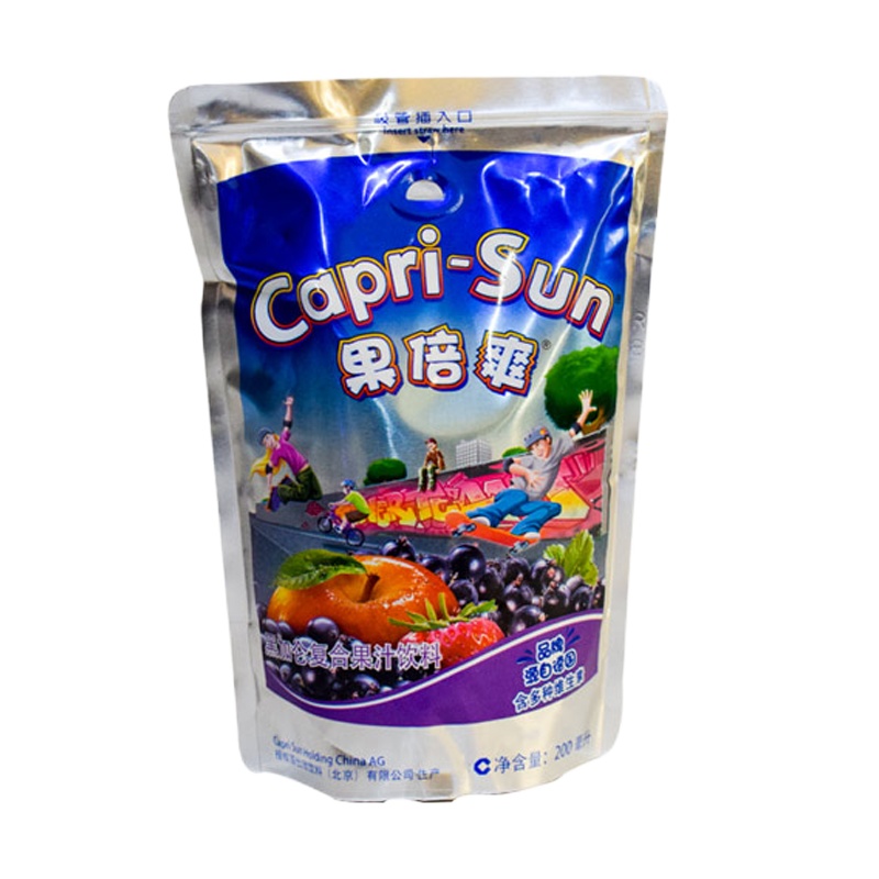 果倍爽 [2份装]黑加仑复合果汁200ml*6袋整盒装 儿童宝宝果汁饮料富含维生素