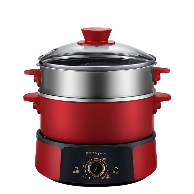 荣事达(Royalstar)微电脑电火锅多用途锅分体式家用电热锅电炒锅大容量不粘可煎烤电火锅新国货RHG-25X6(Z)