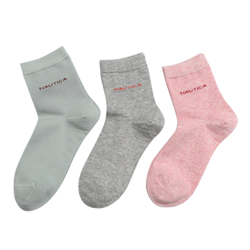 NAUTICA UNDERWEAR诺帝卡女士棉袜三双装