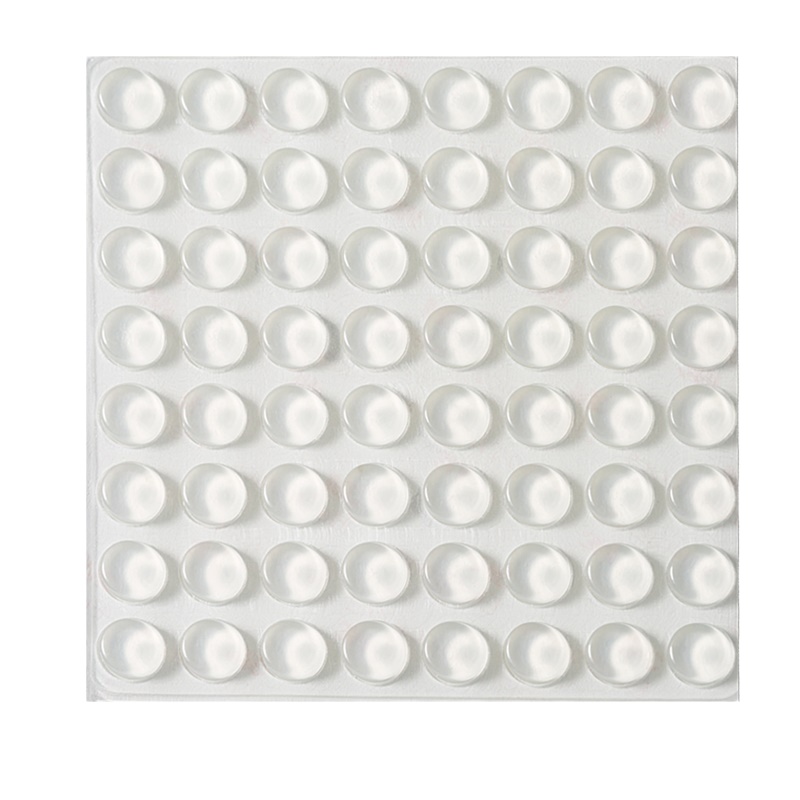 门把手防撞贴门后硅胶垫床柜子椅消音器墙防磕碰冰箱餐椅脚缓冲震|防撞垫-透明款双面粘力-3个装[买2送1]