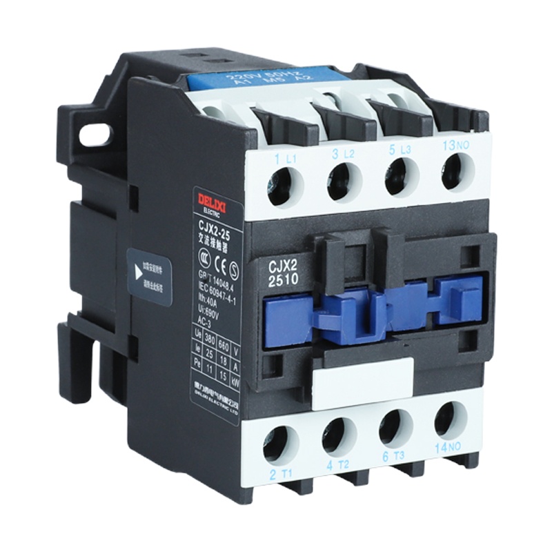 德力西单相交流接触器CJX2-2510一常开家用接触器25A 电压220V