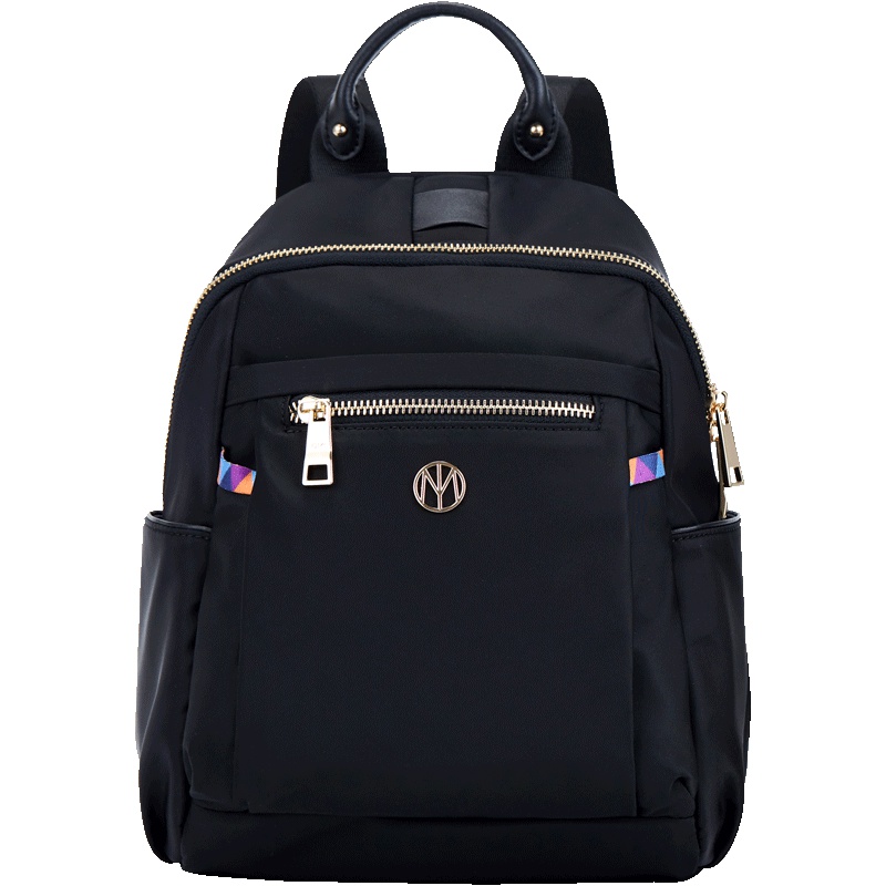 欧米omi双肩包女2019新款时尚百搭休闲双肩包旅行双肩旅游背包