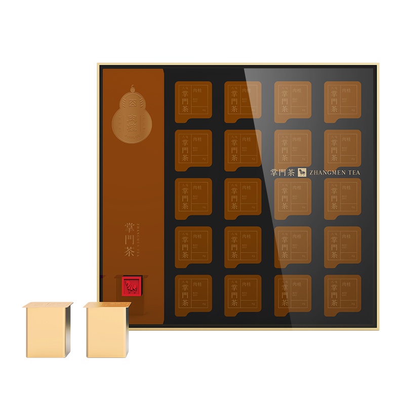 八马掌门茶 武夷岩茶肉桂乌龙茶 20罐礼盒装80g