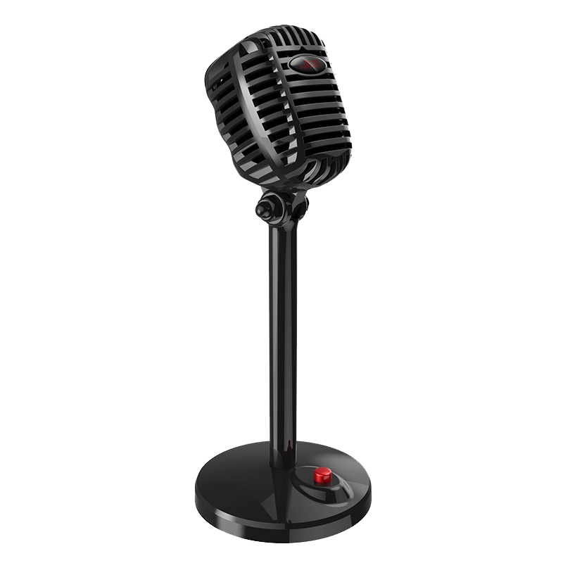 Jies麦克风电脑台式游戏话筒直播主播笔记本声卡3.5mm接口电容麦