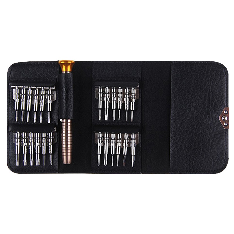 海斯迪克 gnjz-9 手机拆机工具 维修工具组合套装25合一 便携螺丝刀套装电脑手机维修工具