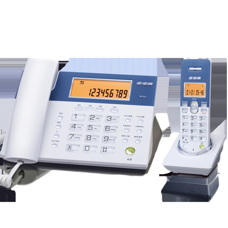 步步高 W101 数字无绳固定电话机 子母机