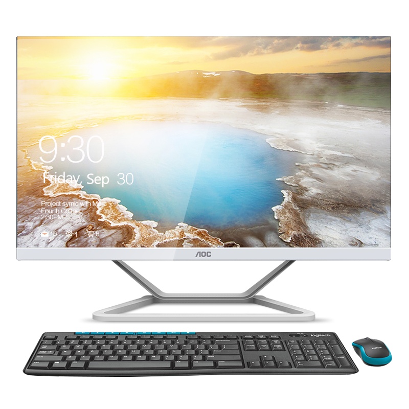 AOC AIO722 21.5英寸超薄高清一体机电脑Intel四核(J1900 4G 120G)