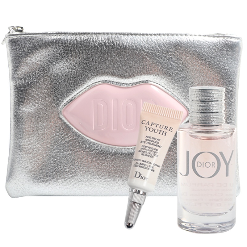 迪奥(Dior)2019粉耀夏日套装（悦之欢香水5ml+未来新肌眼霜2ml+化妆包）