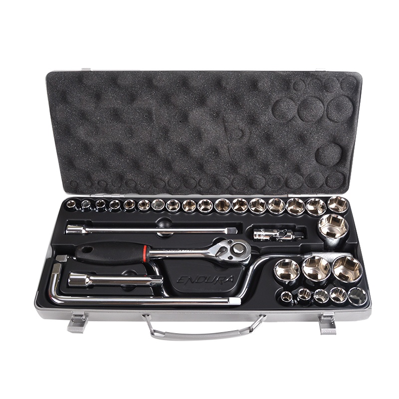 力易得 32件12.5mm系列套筒组套维修工具套装手动工具组套E1236