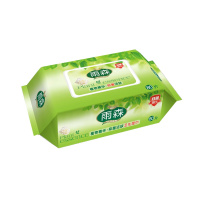 雨森(YUSEN) 3545芦荟抑菌80片抽取绿色湿巾 80片\1包装