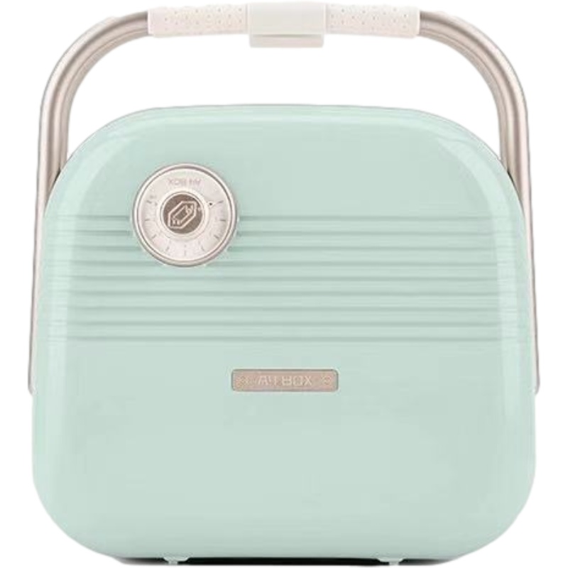 A4box适盒多功能三明治机 早餐机家用吐司压烤机面包华夫饼机标配+华夫饼盘 轻雾绿