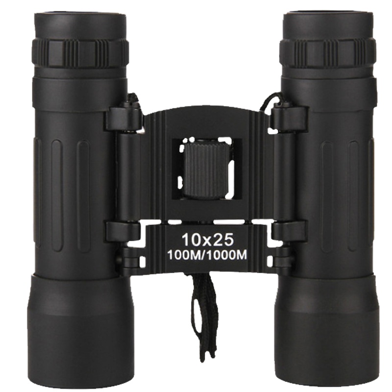 自由虎ZIYOUHU 新款10X25屋脊式高倍高清双筒望远镜户外旅游观光镜