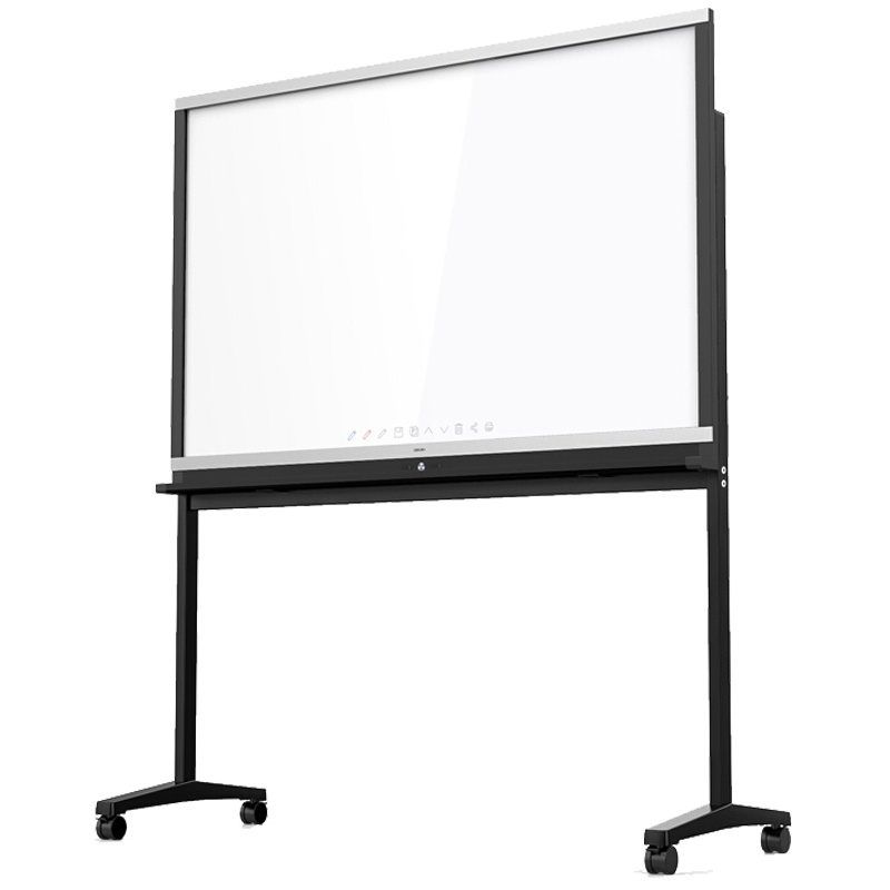 得力(deli)50015支架式智能互联白板 150*90cm 会议电子玻璃白板 无线链接打印共享同屏 白板