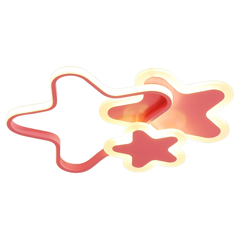 七只蚂蚁 儿童灯简约现代吸顶灯LED铁艺儿童灯 卧室灯现代简约个性创意吸顶灯男孩女孩星星灯led主卧儿童房灯具CY