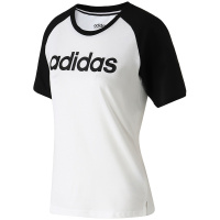 Adidas阿迪达斯NEO女装LOGO运动短袖休闲圆领T恤衫DW7947