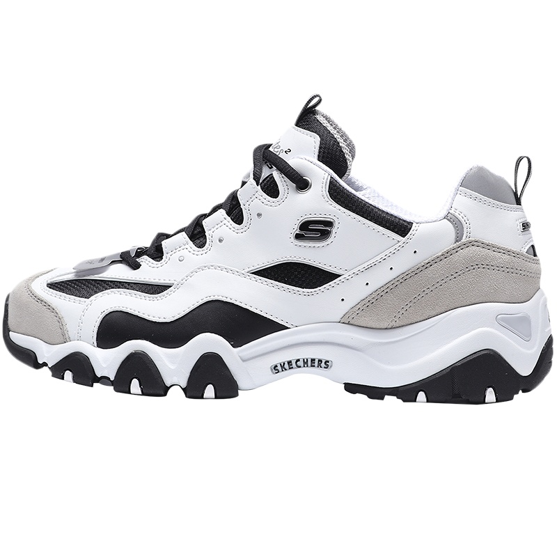 【自营】Skechers斯凯奇男鞋休闲鞋熊猫鞋复古时尚老爹运动鞋666106