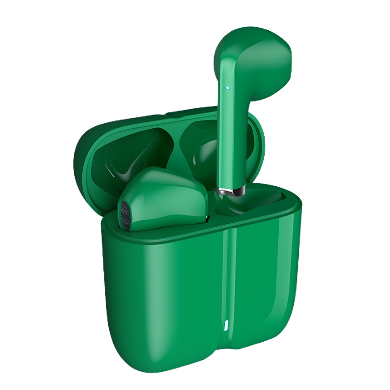 纽曼X8蓝牙耳机5.1 TWS双耳游戏运动跑步超长待机续航低延迟 绿色