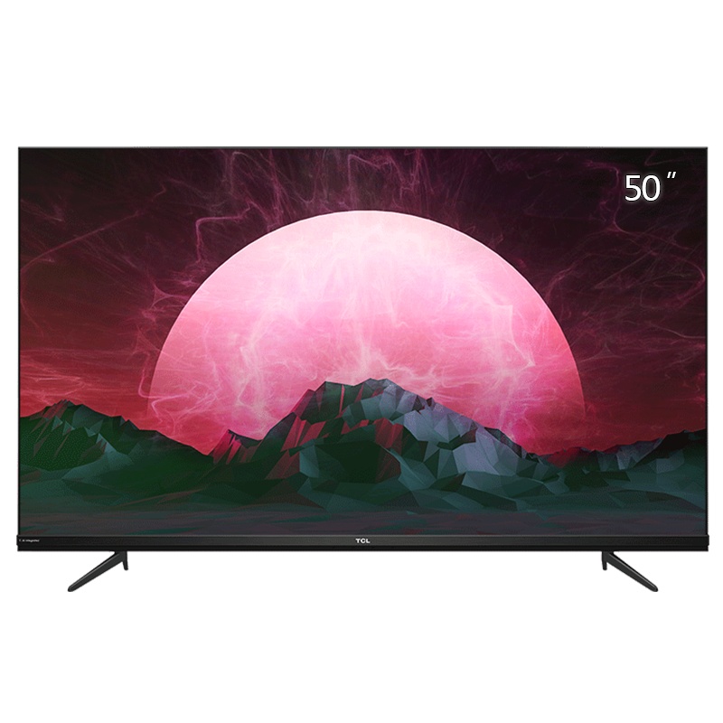 TCL 官方旗舰 50L8 (50英寸) 吋 4K超高清HDR 智能网络WiFi 超薄影视教育资源平板电视 黑色