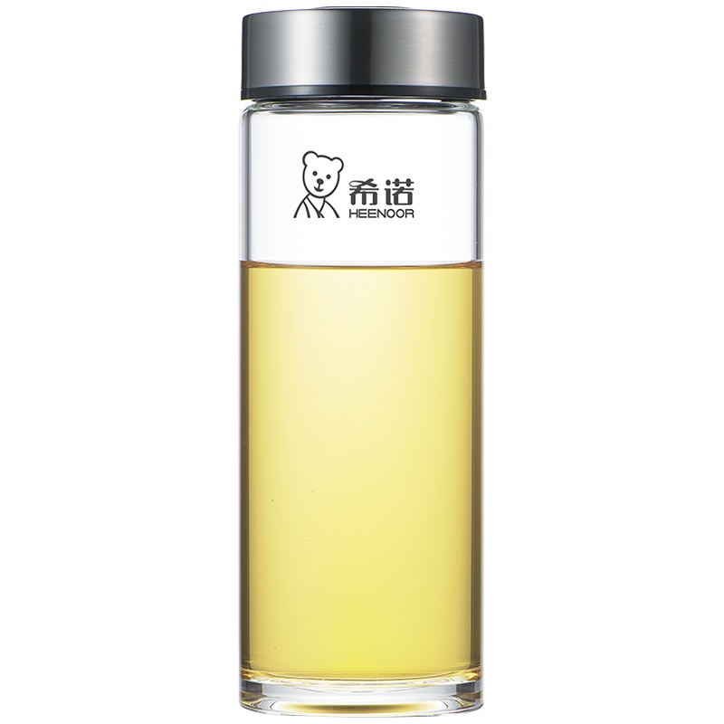 希诺 XN-6016 单层玻璃杯 380ml 加厚大容量喝水杯家用透明杯子 (单位:个)