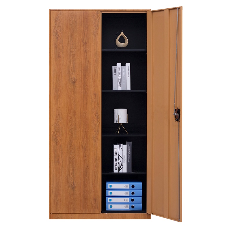 永格新款转印钢制办公文件柜带锁资料柜铁皮储物柜展示柜子拆装收纳柜