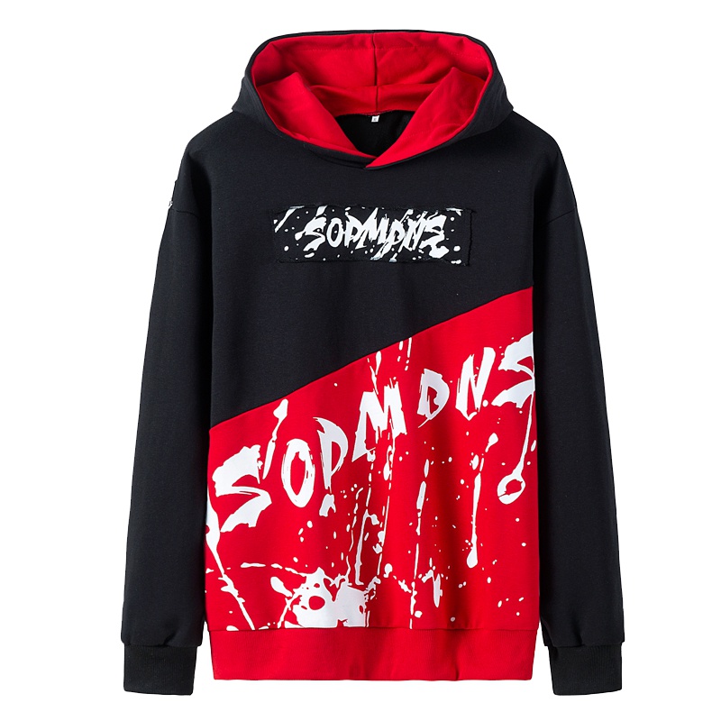 三弦(LA CORDE)秋季男士连帽卫衣青少年个性印花长袖上衣服男款潮流ins潮牌外套LA-MYY-W315