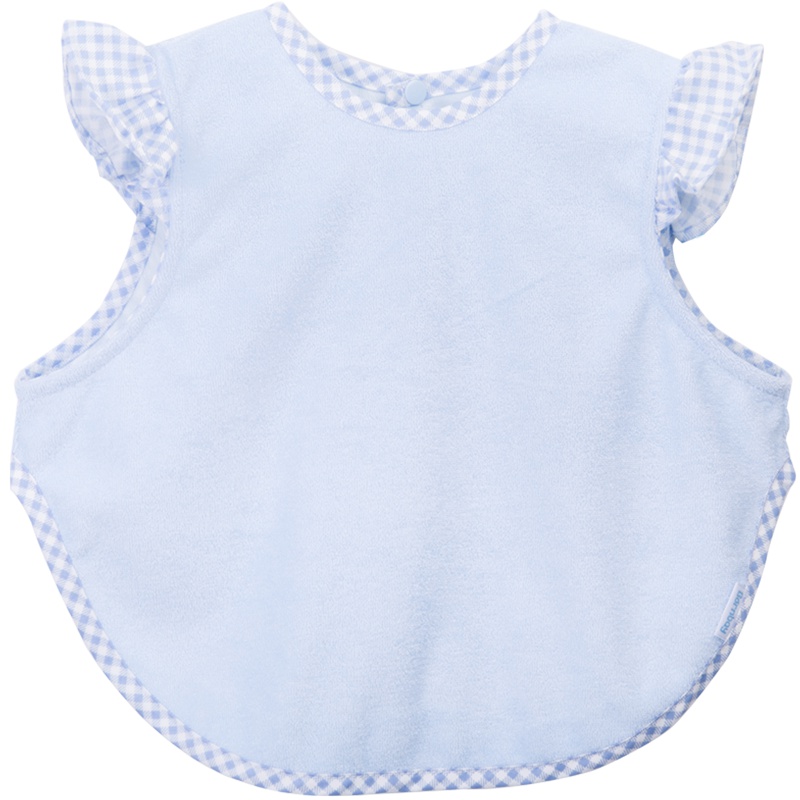 贝贝怡防水罩衣宝宝反穿衣竹纤维罩衣儿童饭兜吃饭衣141P054