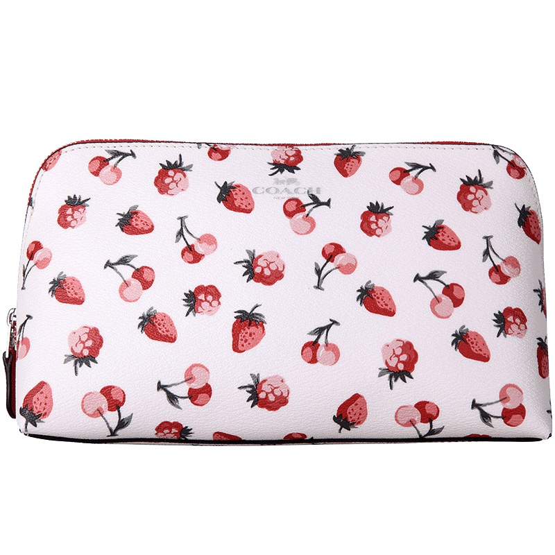 COACH 蔻驰 奢侈品 欧美时印花女手包水果系列 化妆包 F23680 SVCAH