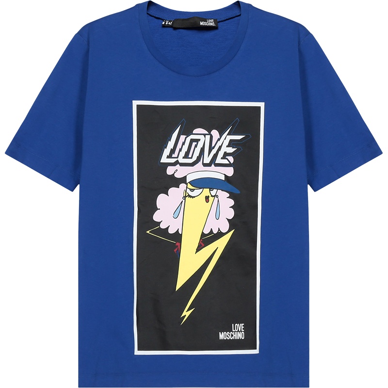 LOVE MOSCHINO 女士 棉质圆领短袖T恤 W4F15 1Z M3876