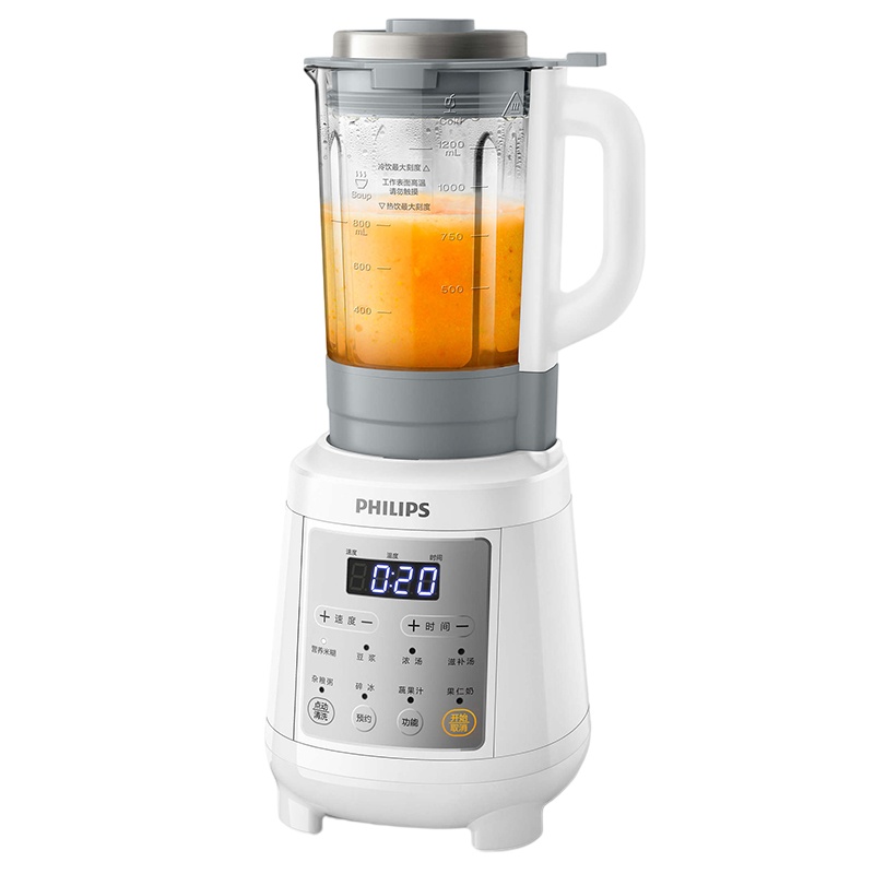 飞利浦(Philips) HR2179/00 破壁料理机家用多功能加热电动榨汁搅拌豆浆机做养生果汁辅食