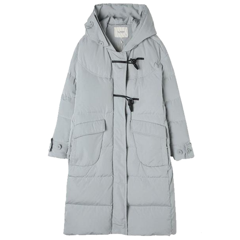 拉贝缇鹅绒羽绒服女拉夏贝尔2019冬季新款时尚中长款过膝宽松外套60006938