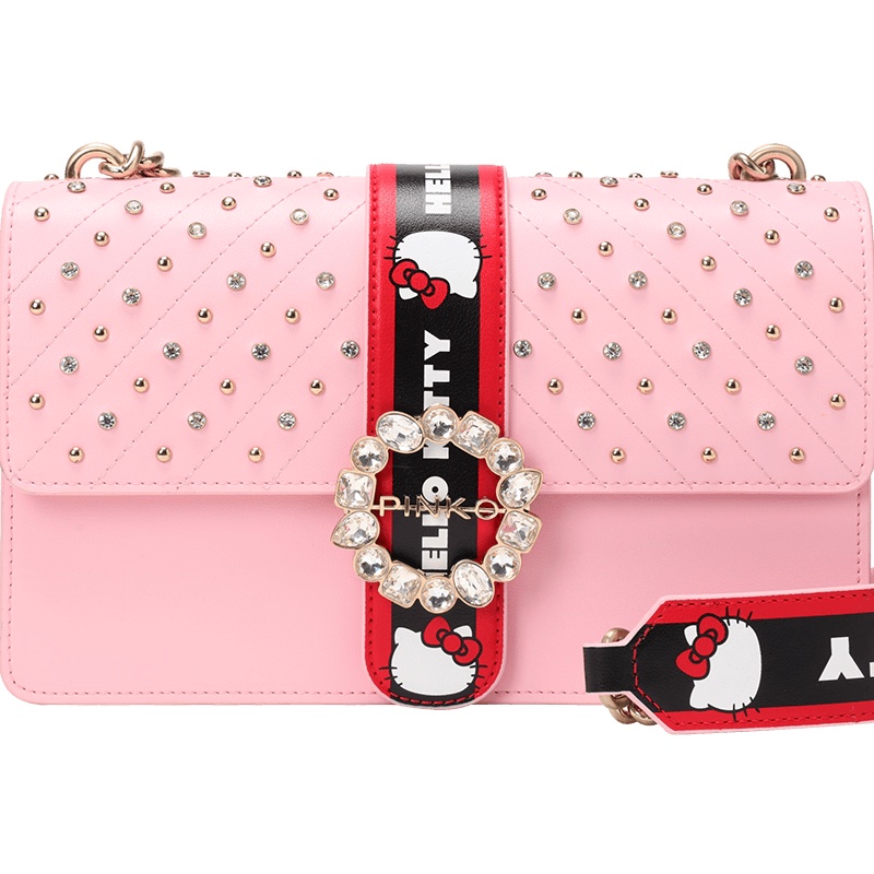 Pinko/品高 LOVE HELLO KITTY JEWEL 宝石单肩包 1P214G