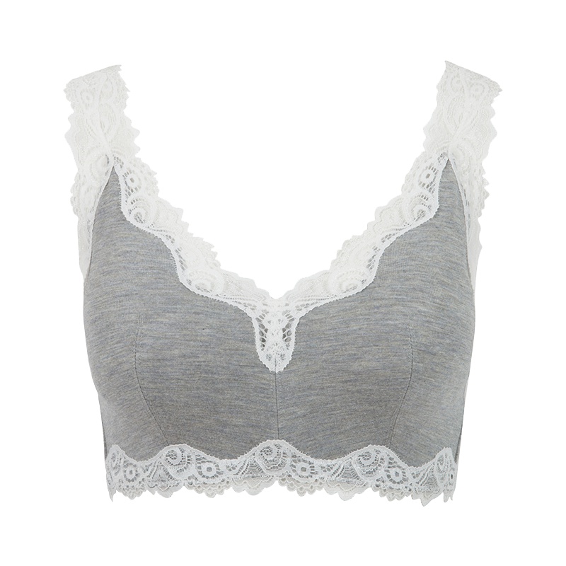 古今爱她 聚拢文胸少女蕾丝花边舒适透气无钢圈胸罩内衣0HT617