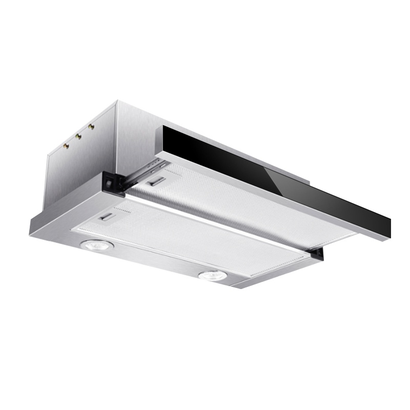 欢呼好太太600mm抽油烟机抽拉式小尺寸欧式顶吸式公寓出租房酒店房车家用19立方大吸力小型小户型隐藏式单烟机C-200