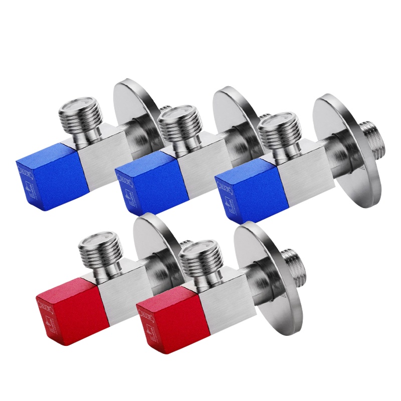 潜水艇三角阀冷热水陶瓷阀芯马桶三角阀全铜加厚角阀套餐热水器八字止水阀F301F302旗舰店正品