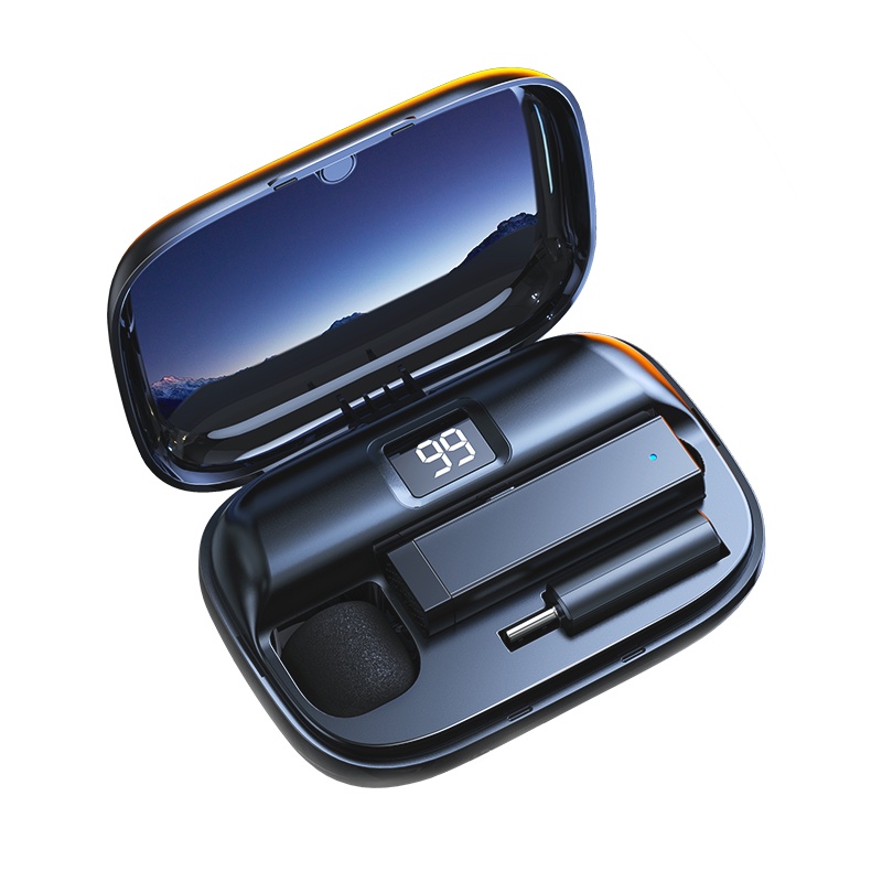 古尚古无线领夹式麦克风苹果安卓华为手机平板电脑通用抖音直播录音小蜜蜂网红专用户外直播设备蓝牙话筒收音降噪麦