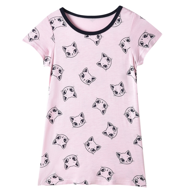 铅笔俱乐部2020夏装女童连衣裙儿童裙子新款小童宝宝t恤睡裙潮