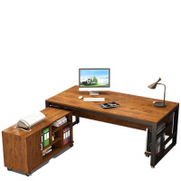 顶鸿DH-HY0343办公家具办公桌组合 职员工电脑桌屏风工位简约单人老板桌椅 桌柜组合 总长1.8米