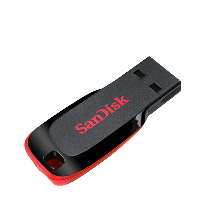 闪迪（SanDisk）16GB U盘 CZ50酷刃 黑红色 时尚设计 安全加密软件