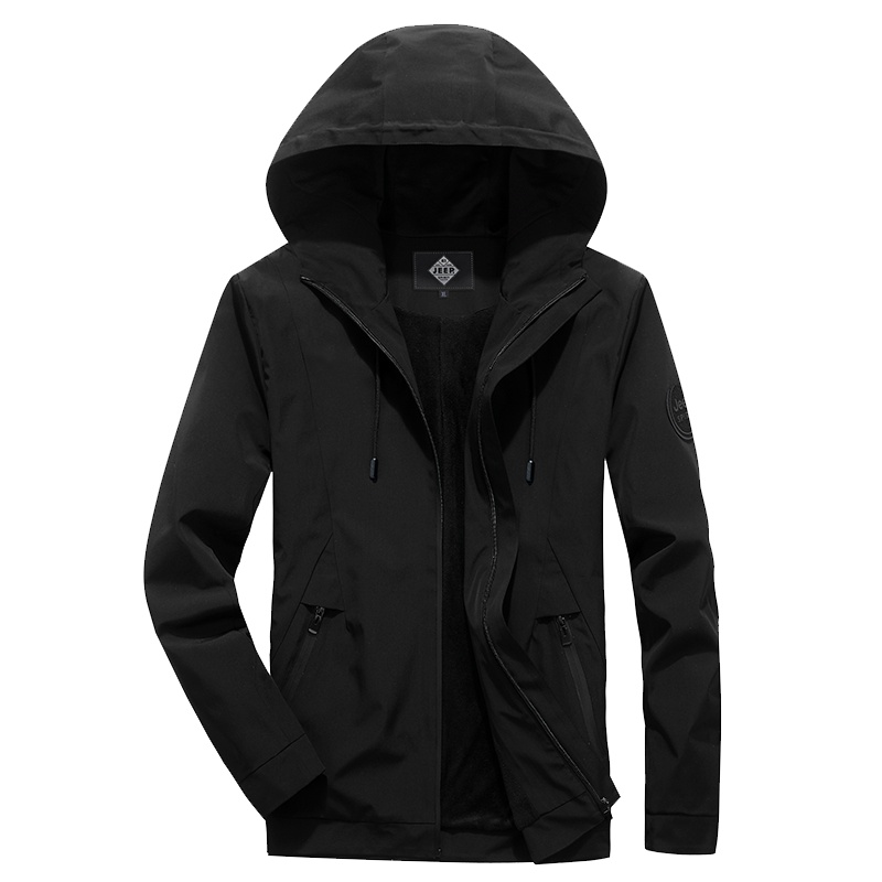 JEEP/吉普 夹克男士连帽时尚休闲速干外套单层冲锋衣春秋季