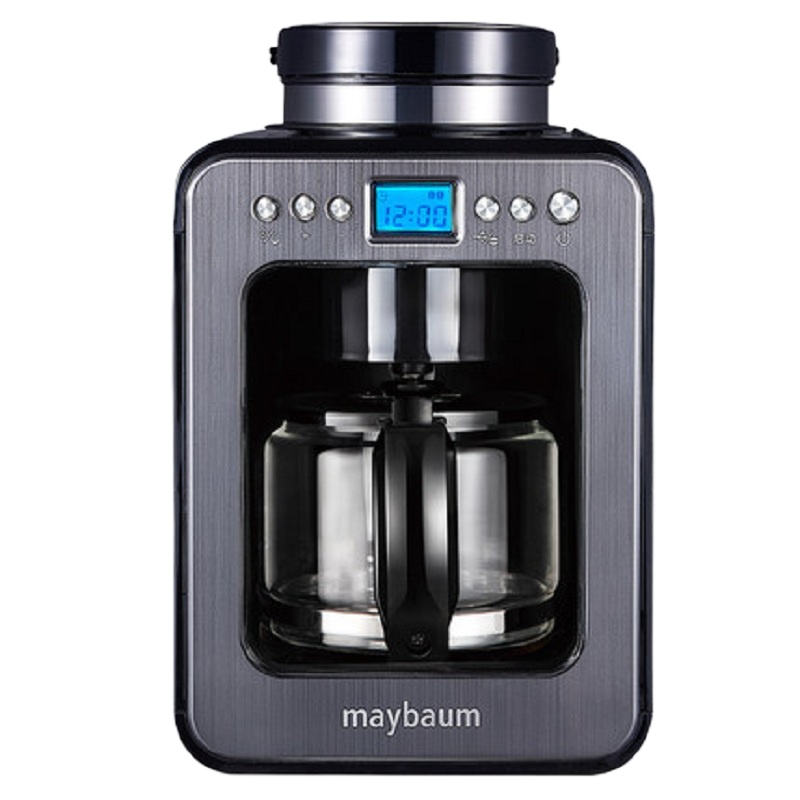 [精选]五月树maybaum M380红色咖啡机 商用家用全自动智能滴漏式美式磨豆咖啡机