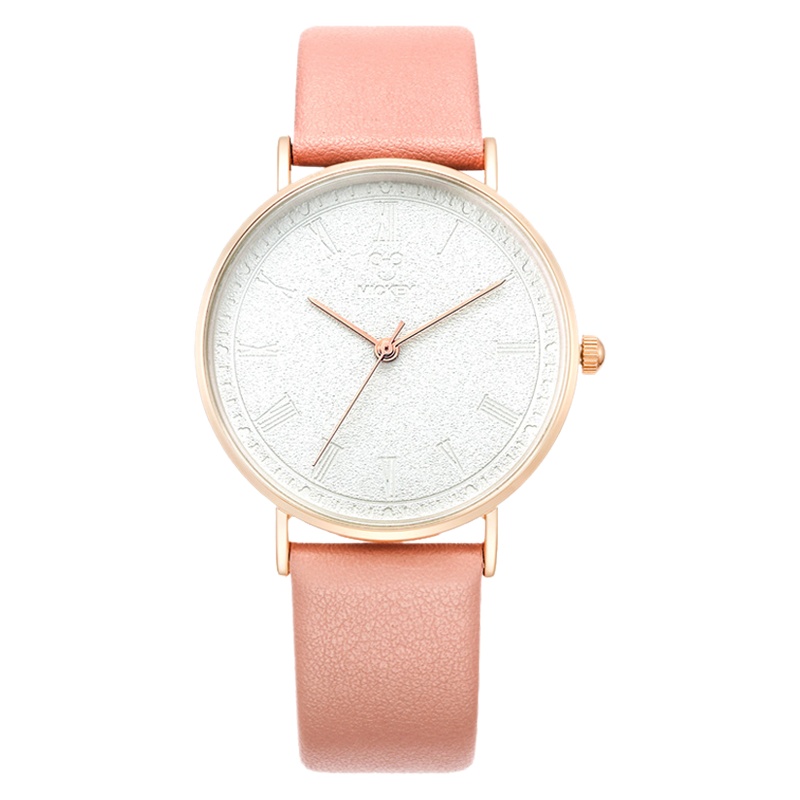 迪士尼(Disney)女士手表韩版简约时尚潮流少女表大表盘女表学生手表女防水皮带ins风气质石英表