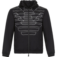 EMPORIO ARMANI 阿玛尼 男士聚酯纤维连帽两面穿外套上衣 3G1B98 1NDZZ