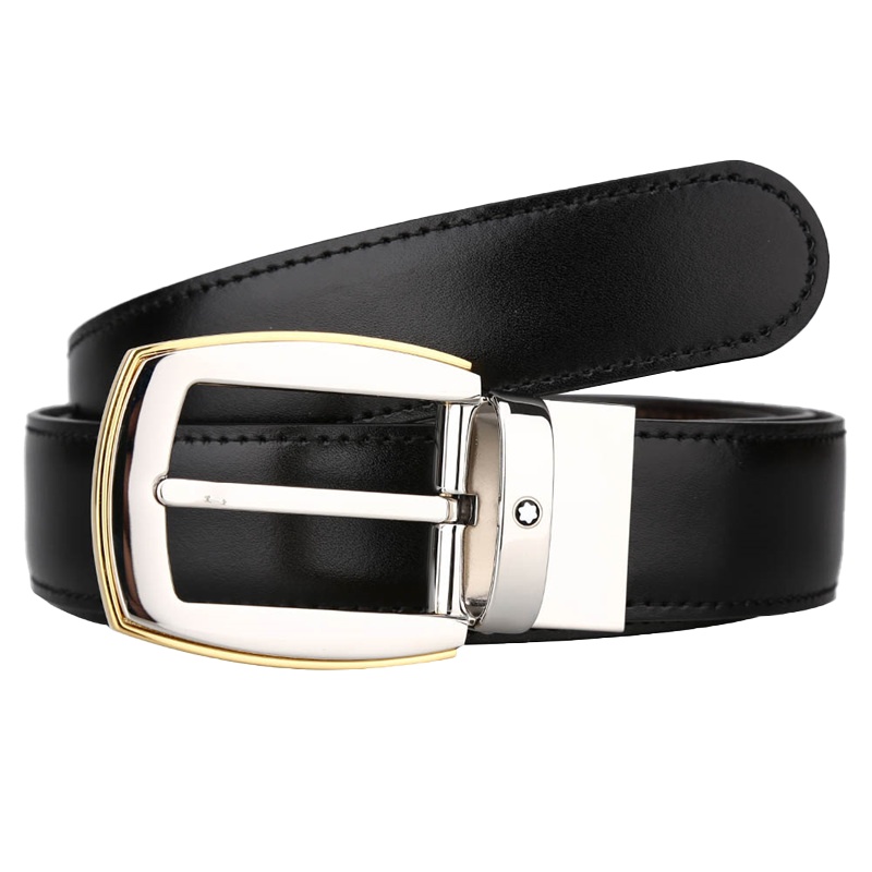 万宝龙(Mont Blanc) 男士经典系列可旋转针扣皮带/腰带 111081