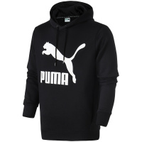 PUMA彪马男装连帽休闲卫衣经典LOGO款运动服579071 L 57907101黑