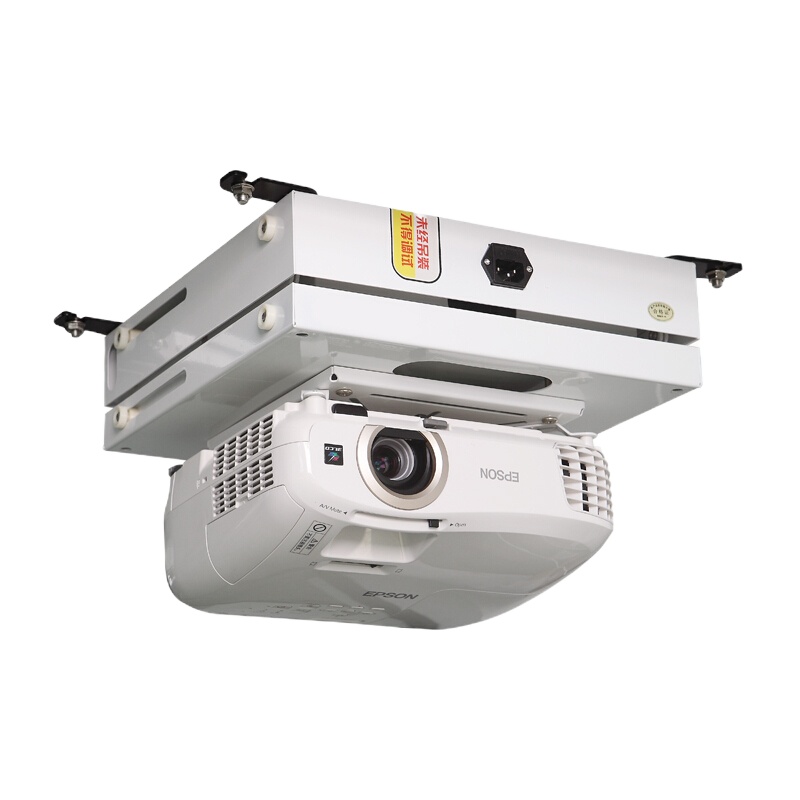 博睿奇投影仪支架吊顶超薄三面电动吊架家用办公投影仪支架升降机