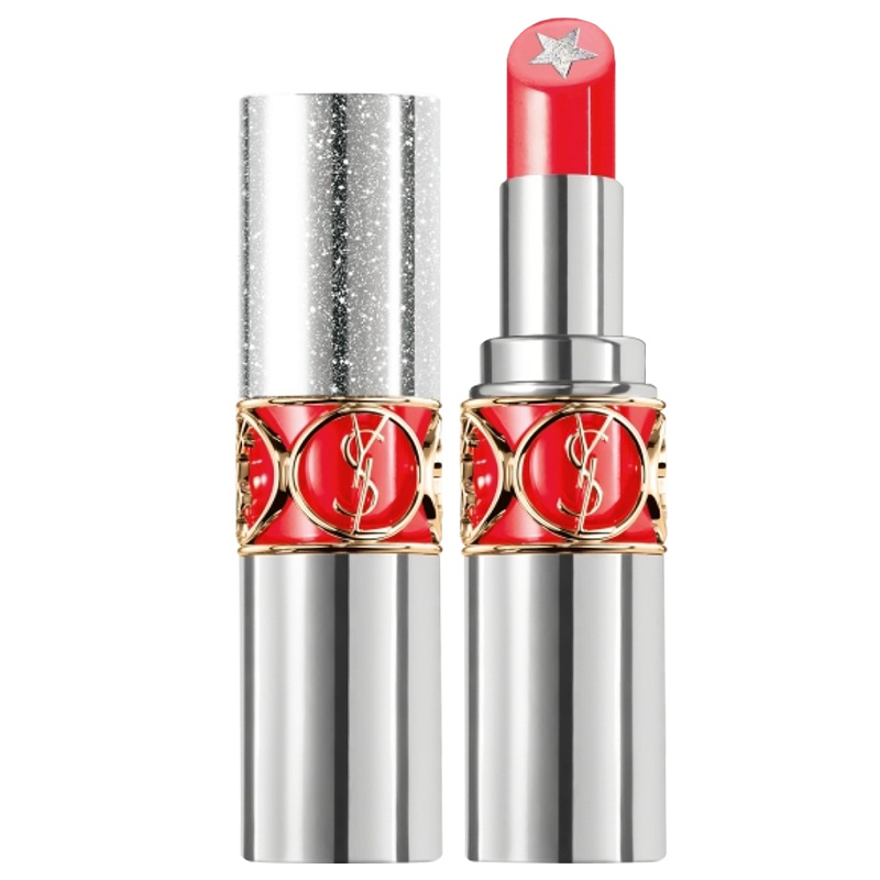 [送礼专属]圣罗兰(YSL)情挑诱吻星钻蜜唇膏3.5g闪耀白色星星双层设计+钻石管身美炸!#10玫瑰烤奶超气质