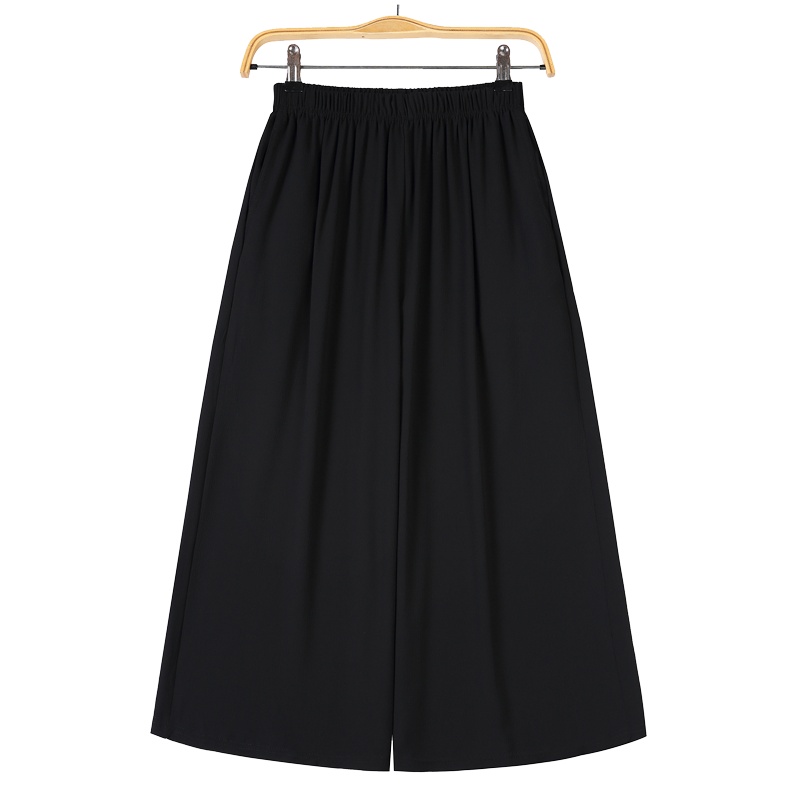 HPbrother 中老年高腰宽松大码女裤2020夏季薄款中年妇女妈妈裤子时尚七分阔腿裤