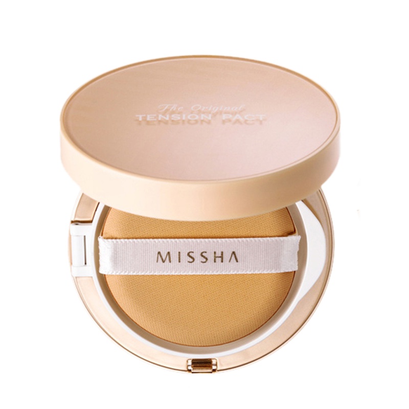 谜尚(MISSHA)弹力网格粉凝霜套装 [水润版][21号] 14g+14g(BB霜粉底遮瑕滋润套盒)正品保证