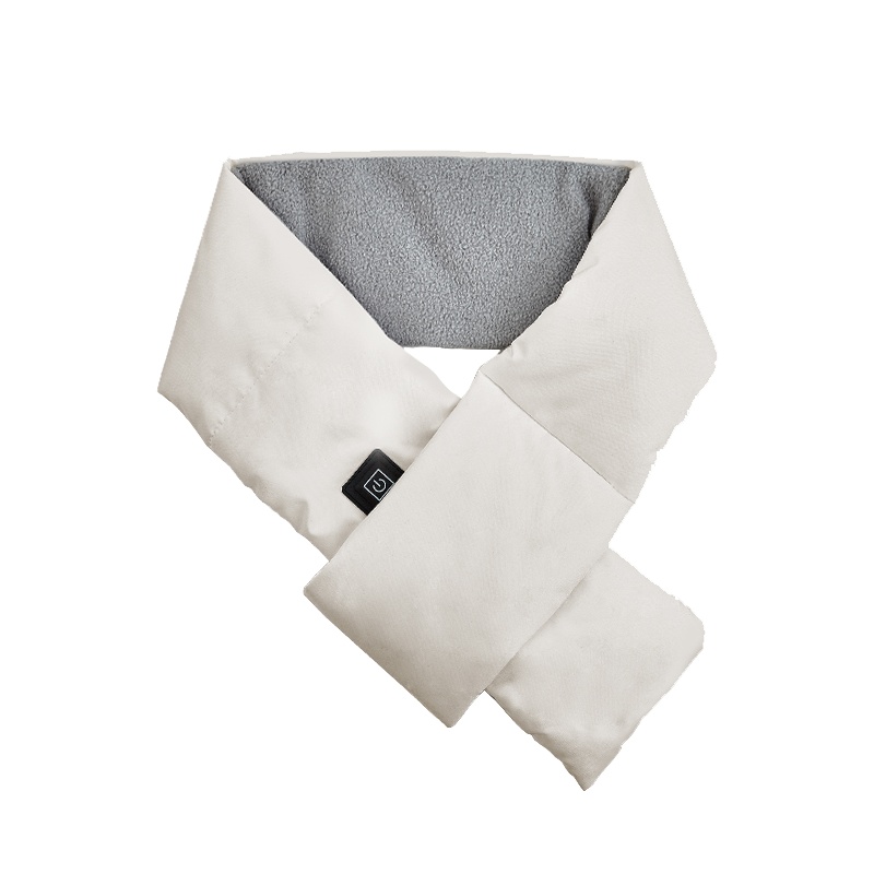 苏宁宜品智能发热围巾冬季护颈椎保暖热敷理疗仪电加热围脖秋冬暖腰腹送礼物儿童成人可用/豪华羽绒布长款樱花粉色